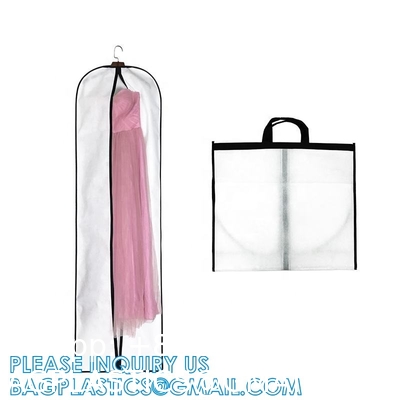 Bridal Wedding Gown Dress Garment Bag Extra Large Foldable Portable Travel Cover Hanging Luggage With Pockets