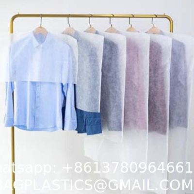 Wholesale Custom Logo Non-Woven Fabrics Dust Cover Garment Bags For Clothing Clothes Protecting Dusts Covers