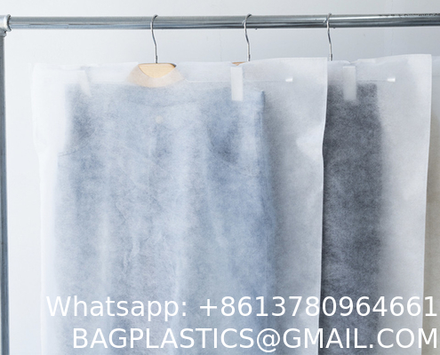 Wholesale Custom Logo Non-Woven Fabrics Dust Cover Garment Bags For Clothing Clothes Protecting Dusts Covers