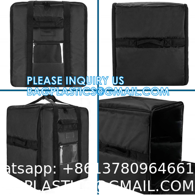 Pizza Carrier Insulated Bags, Food Delivery Bag, Ice Cooling Thermal Thermo Lunch Bag With Logo, Takeaway