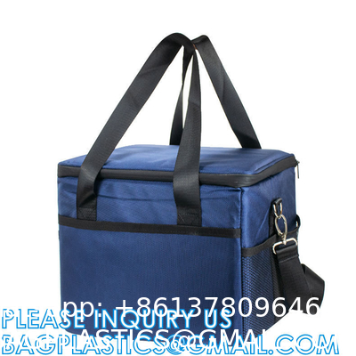 Thermal Food Delivery Backpack w/Cup Holders Insulated Pizza Delivery Bag Mesh Pocket and Receipt Window