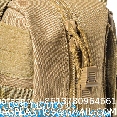 Outdoor Utility Bags, Camping Hiking Empty Tactical Molle Medical First Aid Kit Waist Pouch Bag for Storage