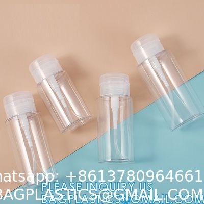 Nail Polish Remover Bottle, Pump Alcohol Dispenser, Makeup Acetone Containers, skincare packaging sets