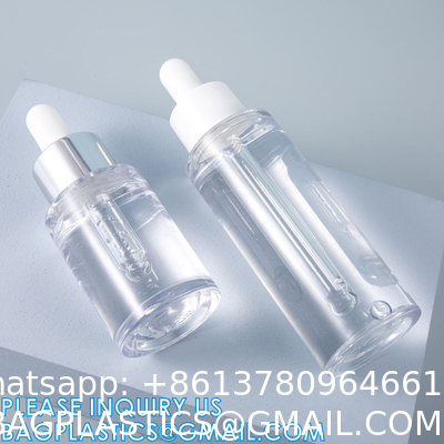 Glass Dropper Plastic Serum Bottle Essence 20ml 30ml 50ml, Tincture Bottles, Essential Oils, Travel Storage