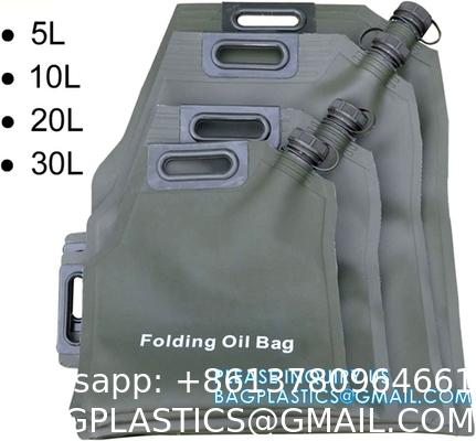 Fuel Tanks Portable Folding Oil Bladder Bag Gasoline Sac Sealable Foldable Petrol Can Drum Canister Diesel Storage