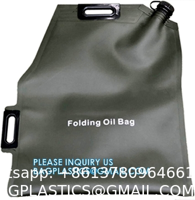 Fuel Tanks Portable Folding Oil Bladder Bag Gasoline Sac Sealable Foldable Petrol Can Drum Canister Diesel Storage