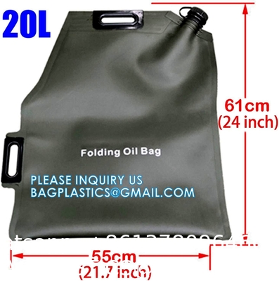 Fuel Tanks Portable Folding Oil Bladder Bag Gasoline Sac Sealable Foldable Petrol Can Drum Canister Diesel Storage