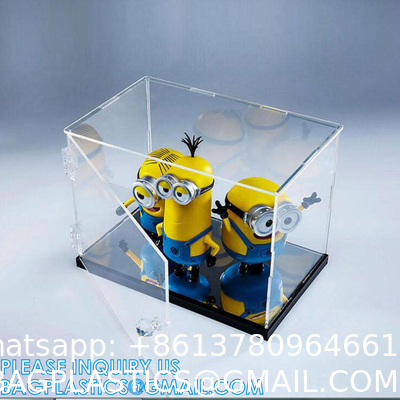 Storage Organizer Box Containers, Acrylic Box With Lock, Toy Display Case Box, Lucite Storage Box Container