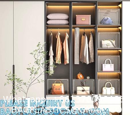 Clear Handbag Storage Organizer,  Acrylic Display Case For Purse And Handbag Storage Organizer For Closet, Stacka