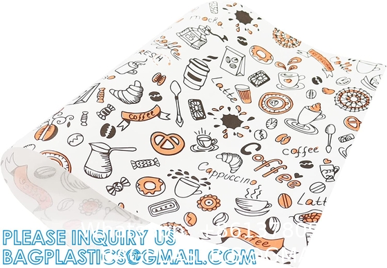 Unbleached Deli Wax Paper Sheets For Food, Basket Liners Food Picnic Paper Sheets Greaseproof Deli Wrapping