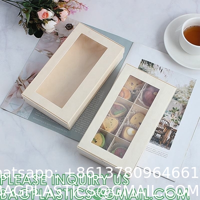 Wooden Food Packaging Box Cake Dessert Container With Plastic Cover, Take Out Pastry Cake Lunch Sushi Tray