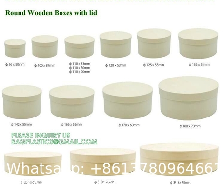 Wooden Food Packaging Box Cake Dessert Container With Plastic Cover, Take Out Pastry Cake Lunch Sushi Tray