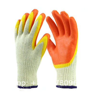 Garden Gloves, String Knit Red Palm Latex Dipped Work Gloves - Cotton Polyester Shell Safety Protection Gloves