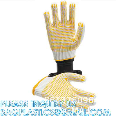 Cotton PVC Dotted Safety Garden Working Gloves Cotton Working Gloves, Safety Work Gloves for Industrial Work