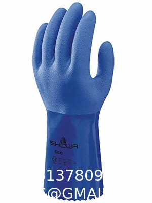 Grip Grain Finish Hand Pvc Heavy Duty Industrial Safety Working Gloves Cotton Liner Orange Full Coated Pvc Dip Gloves