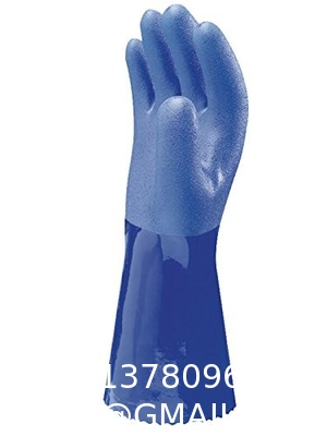 Grip Grain Finish Hand Pvc Heavy Duty Industrial Safety Working Gloves Cotton Liner Orange Full Coated Pvc Dip Gloves