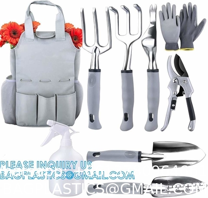 9 Piece Specialty Lady Garden Tool Set Heavy Duty Flower Design Garden Tool Set Gardening Tool With Bag