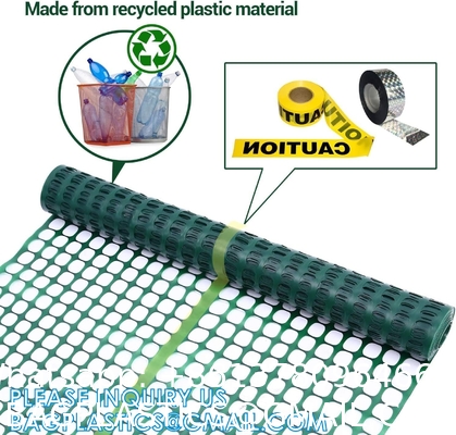 Reusable Netting Safety Fences Roll with Zip Ties, Durable Temporary Pool Fence Snow Fencing for Deer Rabbit
