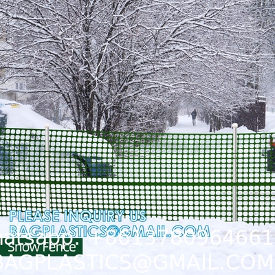Reusable Netting Safety Fences Roll with Zip Ties, Durable Temporary Pool Fence Snow Fencing for Deer Rabbit