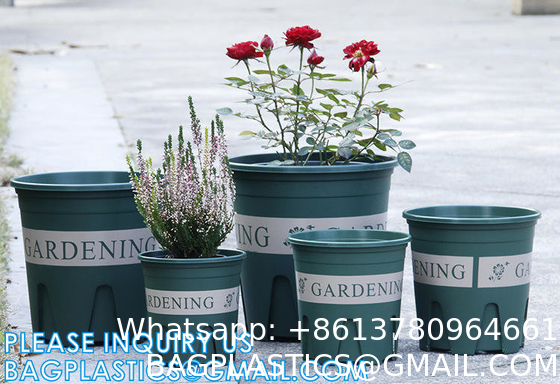 Planters for Indoor Plants, Planters with Drainage Hole and Tray, Flower Pots Indoor Plant Pots for Patio Garden