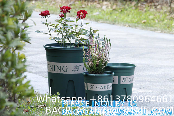 Planters for Indoor Plants, Planters with Drainage Hole and Tray, Flower Pots Indoor Plant Pots for Patio Garden