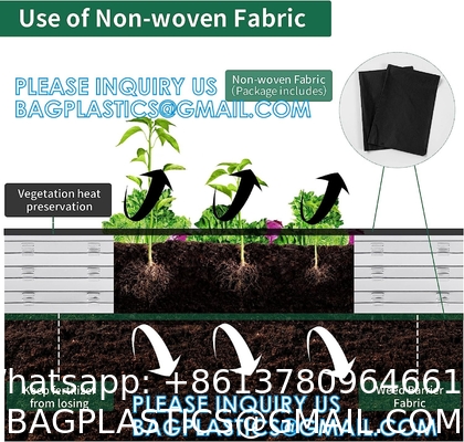 Planter Boxs, Garden Boxes, Galvanized Steel Raised Garden Bed Kit Planter Raised Box With Safety Rubber Edging Strip