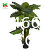 Artificial Monstera Deliciosa Plant 37" Fake Tropical Palm Tree, Perfect Faux Swiss Cheese Plants in Pot
