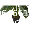 Artificial Monstera Deliciosa Plant 37" Fake Tropical Palm Tree, Perfect Faux Swiss Cheese Plants in Pot