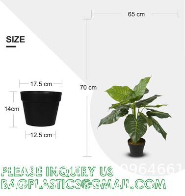 Artificial Monstera Deliciosa Plant 37" Fake Tropical Palm Tree, Perfect Faux Swiss Cheese Plants in Pot