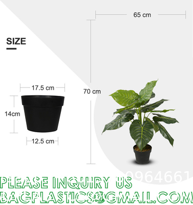Artificial Monstera Deliciosa Plant 37" Fake Tropical Palm Tree, Perfect Faux Swiss Cheese Plants in Pot