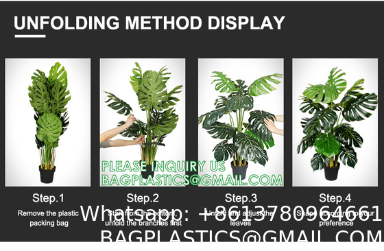 Artificial Monstera Deliciosa Plant 37" Fake Tropical Palm Tree, Perfect Faux Swiss Cheese Plants in Pot