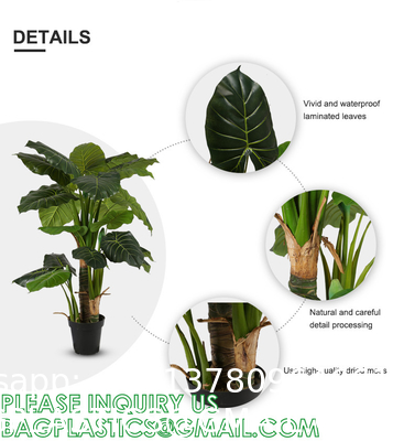 Artificial Monstera Deliciosa Plant 37" Fake Tropical Palm Tree, Perfect Faux Swiss Cheese Plants in Pot