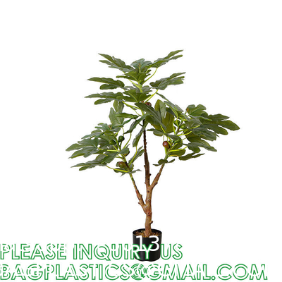 Real Touch 120cm Artificial Tree Bonsai Plant Fig Tree Ficus Carica Decorative Tree Artificial Plant Home Decor