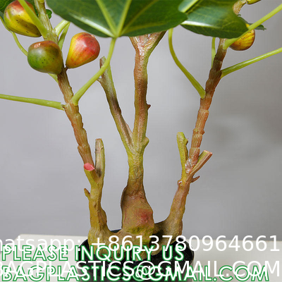 Real Touch 120cm Artificial Tree Bonsai Plant Fig Tree Ficus Carica Decorative Tree Artificial Plant Home Decor