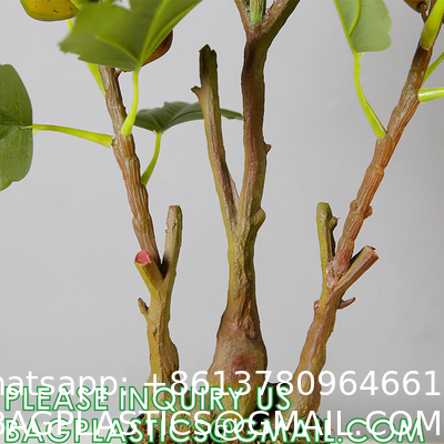 Real Touch 120cm Artificial Tree Bonsai Plant Fig Tree Ficus Carica Decorative Tree Artificial Plant Home Decor