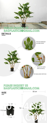 Real Touch 120cm Artificial Tree Bonsai Plant Fig Tree Ficus Carica Decorative Tree Artificial Plant Home Decor