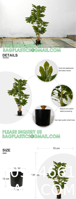Real Touch 120cm Artificial Tree Bonsai Plant Fig Tree Ficus Carica Decorative Tree Artificial Plant Home Decor