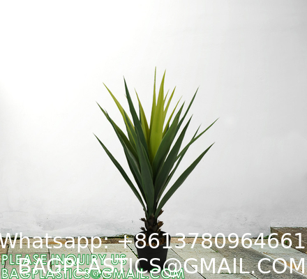 Artificial Tree 4.7Ft Faux Agave Plant with 3 Heads in Plastic Pot Fake Tree for Home Decor Indoor or Outdoor Office