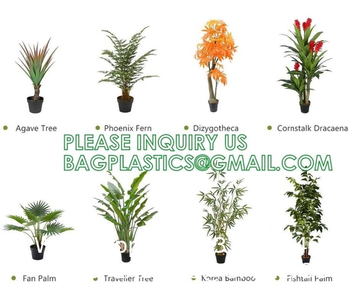 Artificial Plants Fake Banana Tree with Green Leaves in Plastic Pot Faux Strelitzia Jungle Tropical Plants Greenery