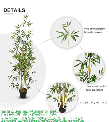 4ft Bamboo Artificial Tree, Faux Bamboo Plant, Real Touch Technology, Artificial Plant, Perfect for Home