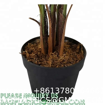 Artificial Green Dieffenbachia Plant 2 Pack - Faux Indoor Plant Spray - EverGreen Greenery For Home Or Office Decor