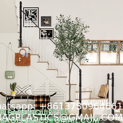 Artificial Olive Tree 6ft Tall Fake Potted Olive Silk Tree with Planter Large Faux Olive Branches and Fruits