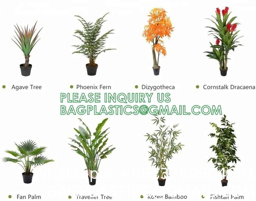 Artificial Trees Tall Faux Money Tree Big Fake Floor Plants Silk Trees Indoor Pachira Aquatica with 31 Branches