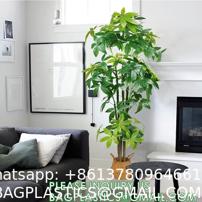 Artificial Trees Tall Faux Money Tree Big Fake Floor Plants Silk Trees Indoor Pachira Aquatica with 31 Branches