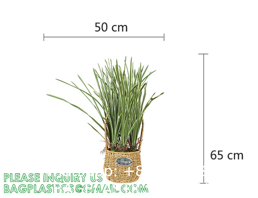 Artificial Plants 6 Pack Onion Tall Grass Greenery, Faux Fake Grass Shrubs Plant Flowers Wheat Grass for House Home