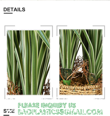Artificial Plants 6 Pack Onion Tall Grass Greenery, Faux Fake Grass Shrubs Plant Flowers Wheat Grass for House Home