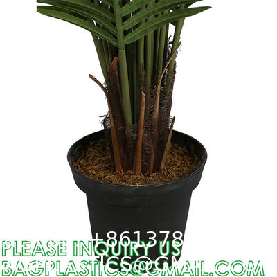 1.6m For Decoration Bonsai Artificial Fishtail Palm Plant, Artificial Tree Fake Potted Simulation Tree Nordic Style