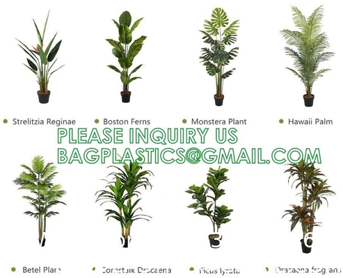 1.6m For Decoration Bonsai Artificial Fishtail Palm Plant, Artificial Tree Fake Potted Simulation Tree Nordic Style