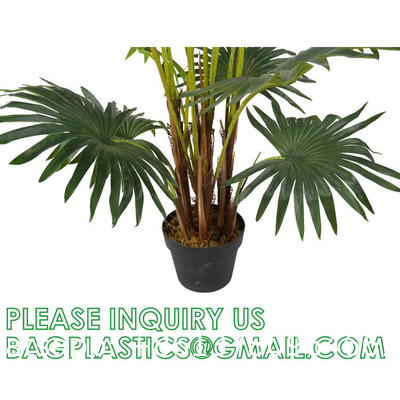 1.6m For Decoration Bonsai Artificial Fishtail Palm Plant, Artificial Tree Fake Potted Simulation Tree Nordic Style