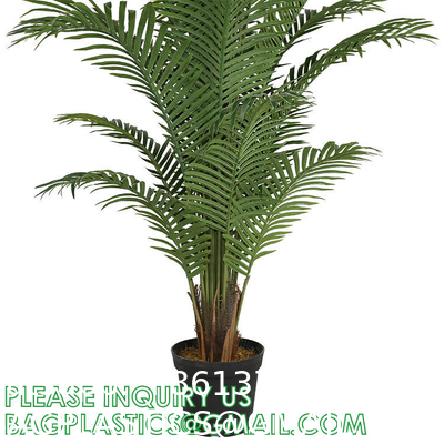 1.6m For Decoration Bonsai Artificial Fishtail Palm Plant, Artificial Tree Fake Potted Simulation Tree Nordic Style